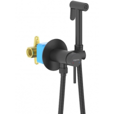 Смеситель с гигиеническим душем AQUATEK Европа AQ1021MB встраиваемый черный матовый